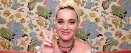 Katy Perry durante un evento virtual Katy Perry durante un evento virtual