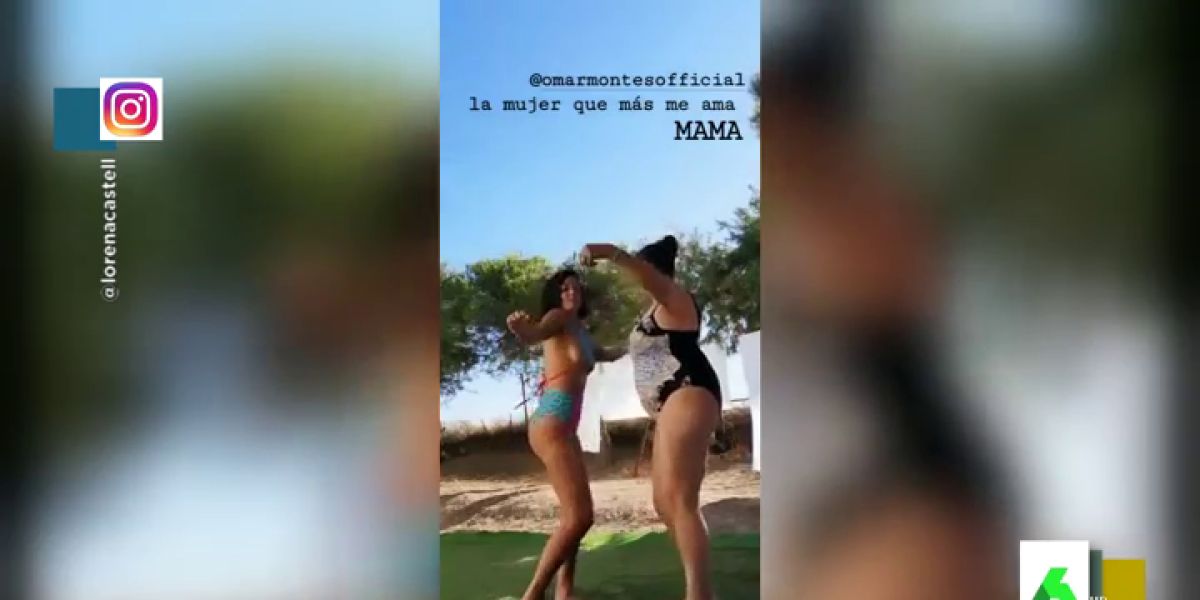 Lorena Castell arrasa en Instagram con un baile en bikini junto a su madre al ritmo de Omar Montes