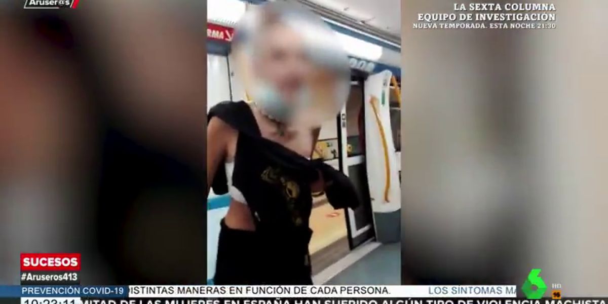 agresión metro Madrid