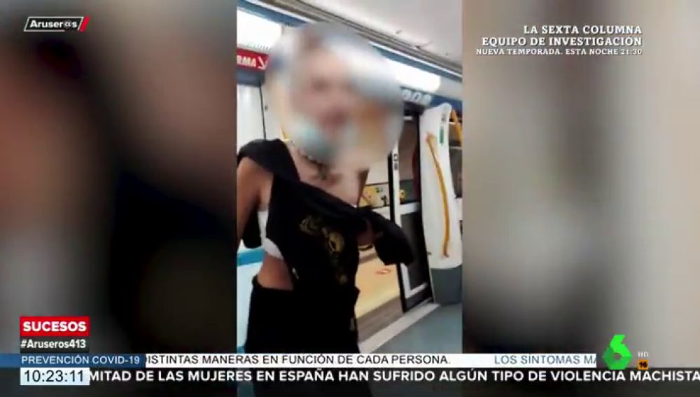 agresión metro Madrid
