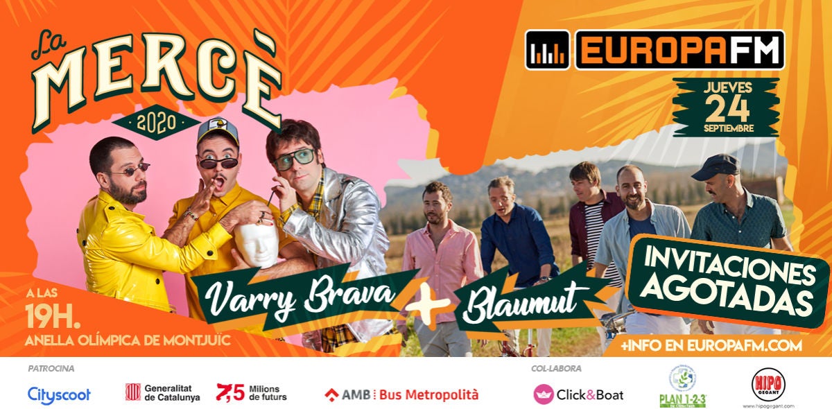 Vive La Mercè 2020 en el escenario Europa FM con Varry Brava y Blaumut
