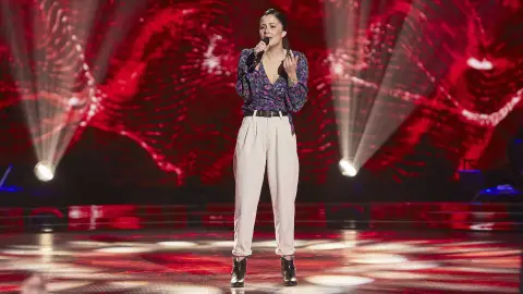 María Cortés en 'La Voz' María Cortés en 'La Voz'