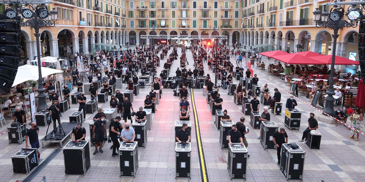 Manifestación 'Alerta Roja' en Palma