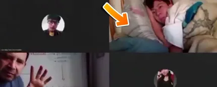 La divertida 'pillada' de un profesor a un alumno que veía su clase desde la cama: "Sebastián... pensaba que esto solo pasaba en TikTok" La divertida 'pillada' de un profesor a un alumno que veía su clase desde la cama: "Sebastián... pensaba que esto solo pasaba en TikTok"