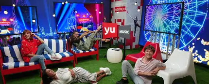 Angy Fernández, Lorena Castell, Ana Guerra y Carlos Marco en 'yu Music' Angy Fernández, Lorena Castell, Ana Guerra y Carlos Marco en 'yu Music'