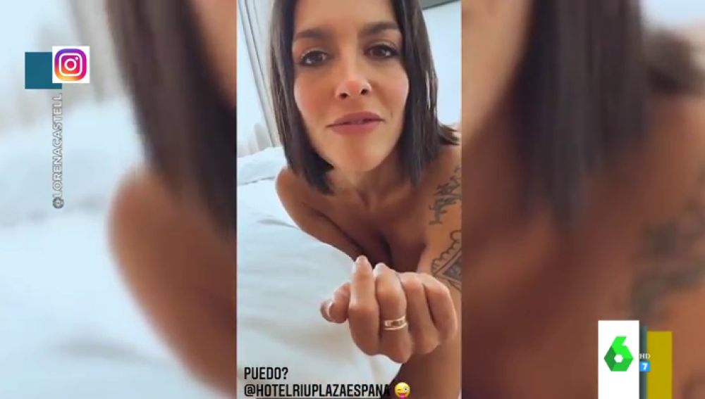 El sensual vídeo de Lorena Castell que incendia Instagram: "¡Se está revolcando desnuda por los hoteles de España!"