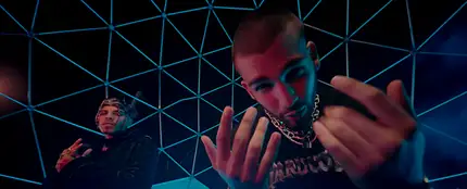 Rauw Alejandro y Manuel Turizo en el vídeo de 'La Nota' Rauw Alejandro y Manuel Turizo en el vídeo de 'La Nota'
