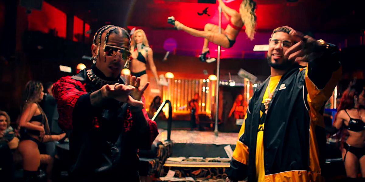 Rauw Alejandro y Anuel AA en el vídeo de 'Reloj'