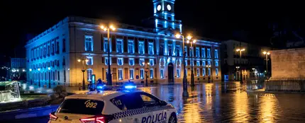 La Puerta del Sol durante el toque de queda La Puerta del Sol durante el toque de queda