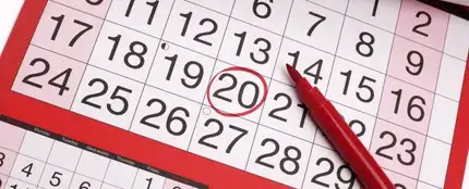 Imagen de archivo de un calendario. Imagen de archivo de un calendario.