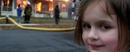 Meme de 'la niña desastre' Meme de 'la niña desastre'