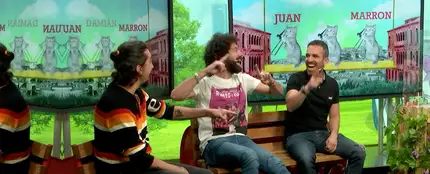Juan, Damián y Marron en 'yu' Juan, Damián y Marron en 'yu'