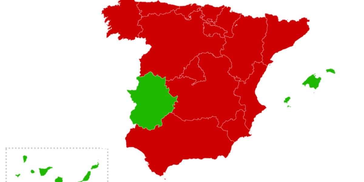 Mapa por CCAA sobre cierres y limitaciones durante el puente de la Constitución