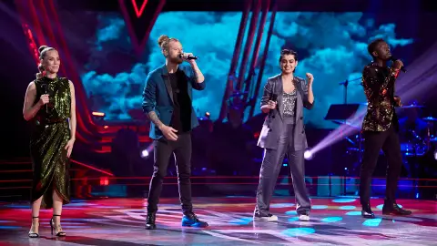 Curricé, Paula Espinosa, Kelly y Johanna Polvillo cantan ‘Viva la vida’ en La Final de ‘La Voz’ Curricé, Paula Espinosa, Kelly y Johanna Polvillo cantan ‘Viva la vida’ en La Final de ‘La Voz’