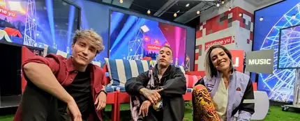Carlos Marco, Kaydy Cain y Lorena Castell en 'yu Music' Carlos Marco, Kaydy Cain y Lorena Castell en 'yu Music'