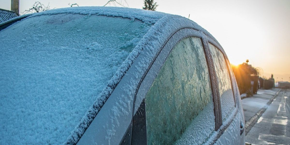 Hielo en el coche