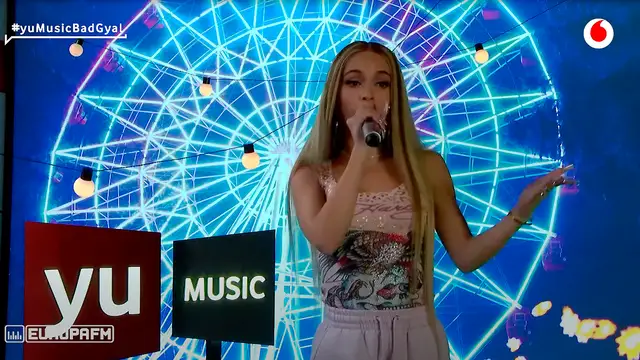 Actuación de Bad Gyal en yu Music