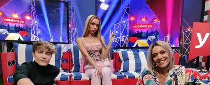 Bad Gyal en yu Music con Lorena Castell y Carlos Marco Bad Gyal en yu Music con Lorena Castell y Carlos Marco