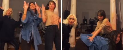 Úrsula Corberó, Nathy Peluso y Lali Espósito bailando