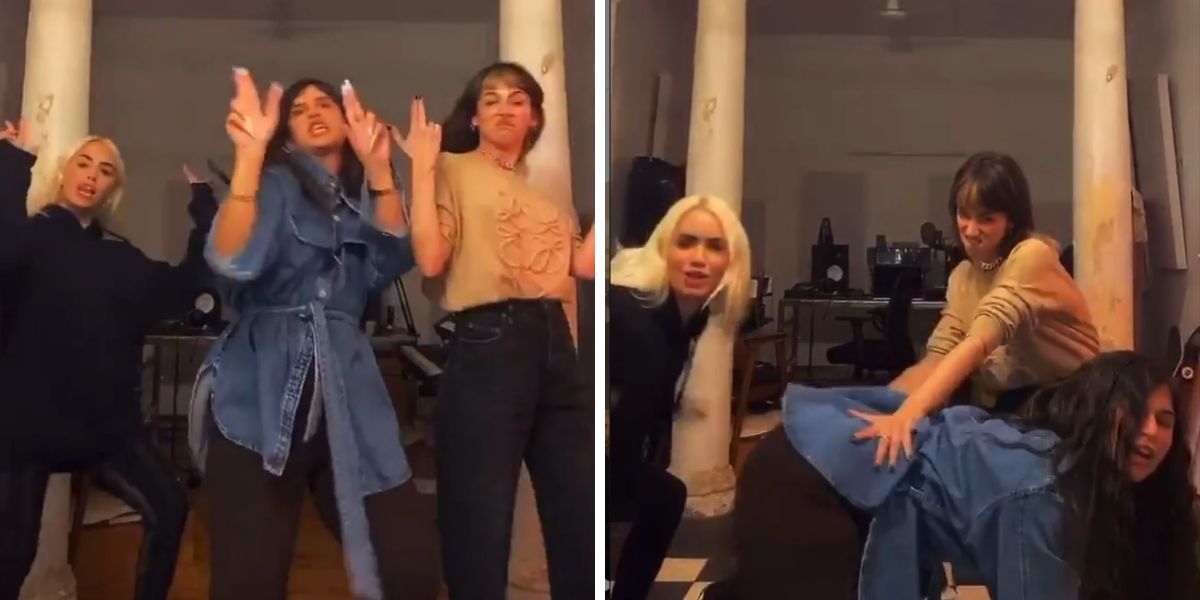 Úrsula Corberó, Nathy Peluso y Lali Espósito bailando