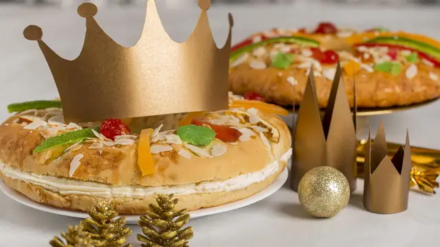 Imagen de archivo de un roscón de Reyes