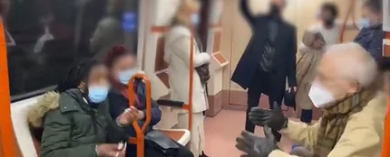 "¡Tápese la nariz, coño!": bronca en el Metro de Madrid por una mascarilla mal puesta "¡Tápese la nariz, coño!": bronca en el Metro de Madrid por una mascarilla mal puesta