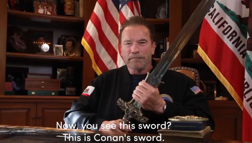 Schwarzenegger empuña la espada de Conan