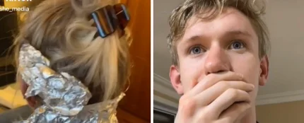 Un joven la lía al teñirle el pelo a su madre Un joven la lía al teñirle el pelo a su madre