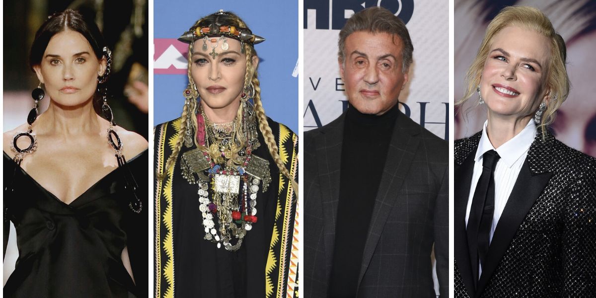 Demi Moore, Madonna, Stallone y Nicole Kidman
