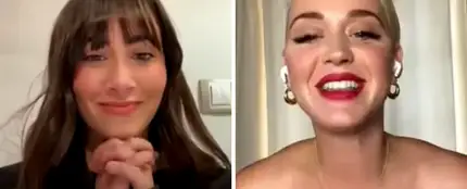 Aitana y Katy Perry durante su Instagram Live Aitana y Katy Perry durante su Instagram Live