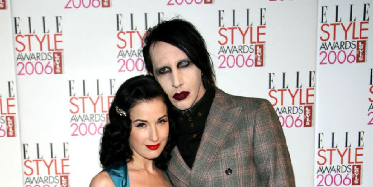 Dita Von Teese y Marilyn Manson en 2006