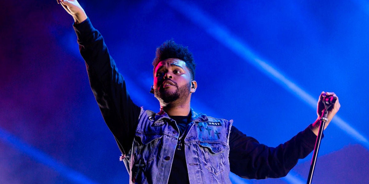 The Weeknd durante un concierto