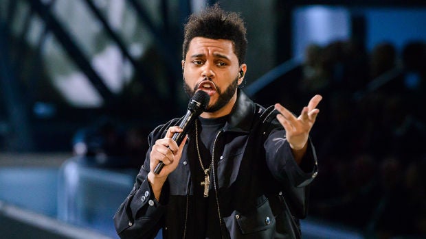 The Weeknd en el desfile de Victoria's Secret en París.
