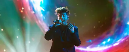 Blas Cantó durante su actuación. Blas Cantó durante su actuación.