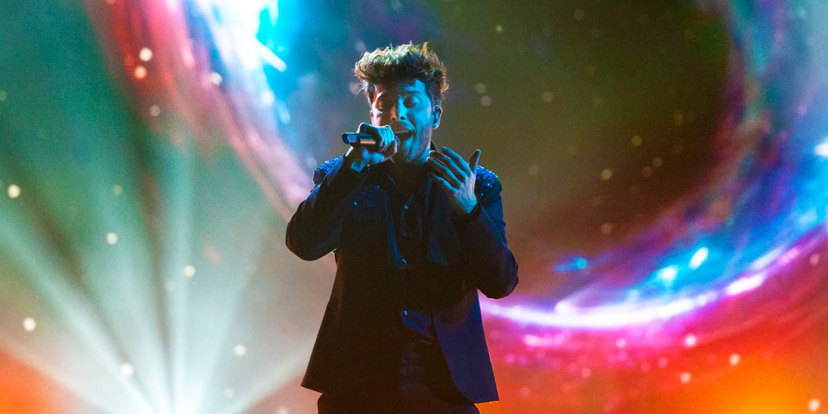 Blas Cantó durante su actuación.