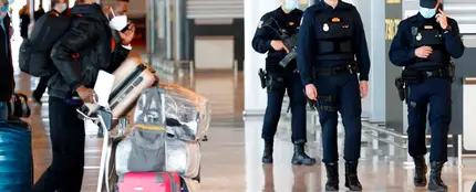 La Policía vigila el aeropuerto de Madrid La Policía vigila el aeropuerto de Madrid