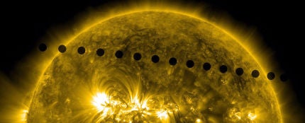 Venus en su recorrido alrededor del Sol