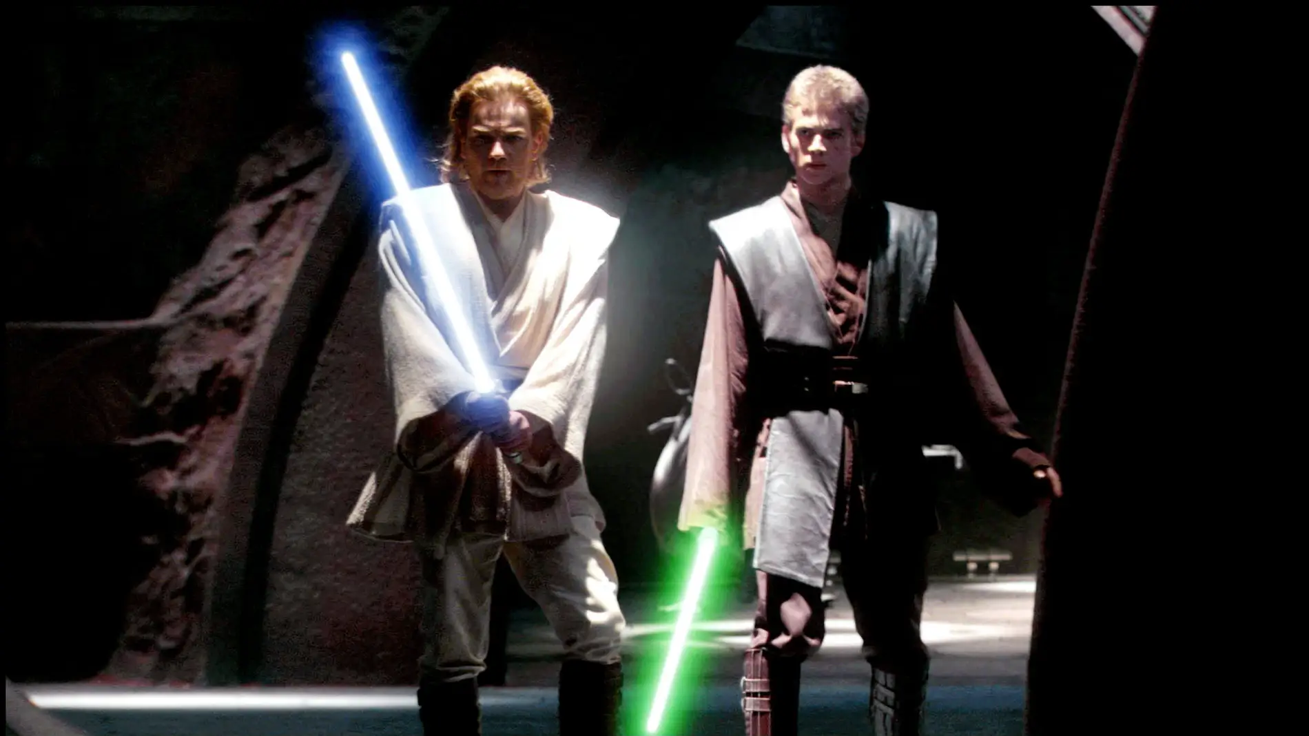 Espadas láser utilizadas por Obi Wan y Anakin Skywalker 