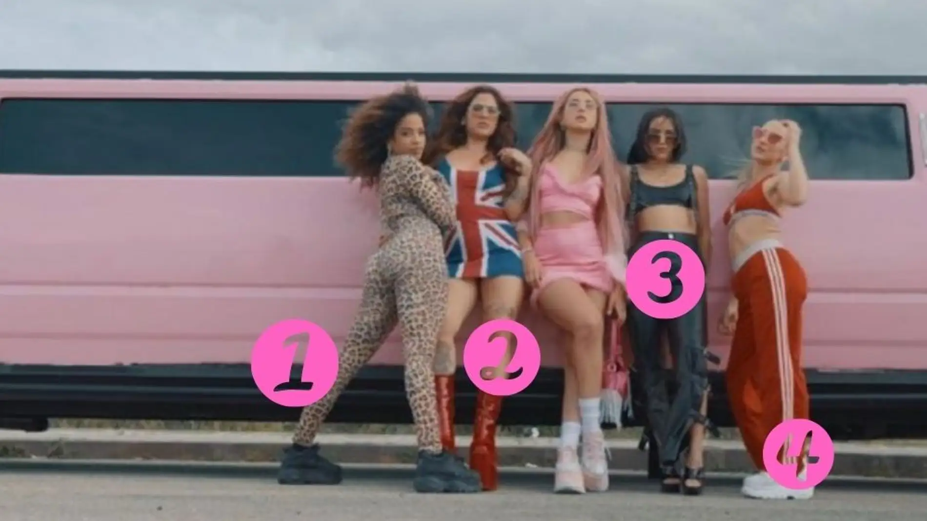 Las cinco protagonistas del videoclip 'Spice Girls' de Lola Indigo
