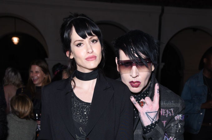 Lindsay Usich y Marilyn Manson Lindsay Usich y Marilyn Manson
