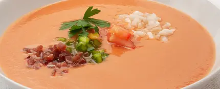 "Gazpacho suave", sin pepino, de Karlos Arguiñano "Gazpacho suave", sin pepino, de Karlos Arguiñano