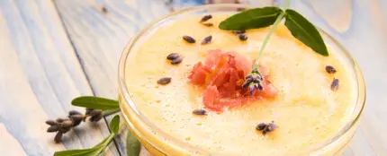 Crema fría de melón con jamón Crema fría de melón con jamón