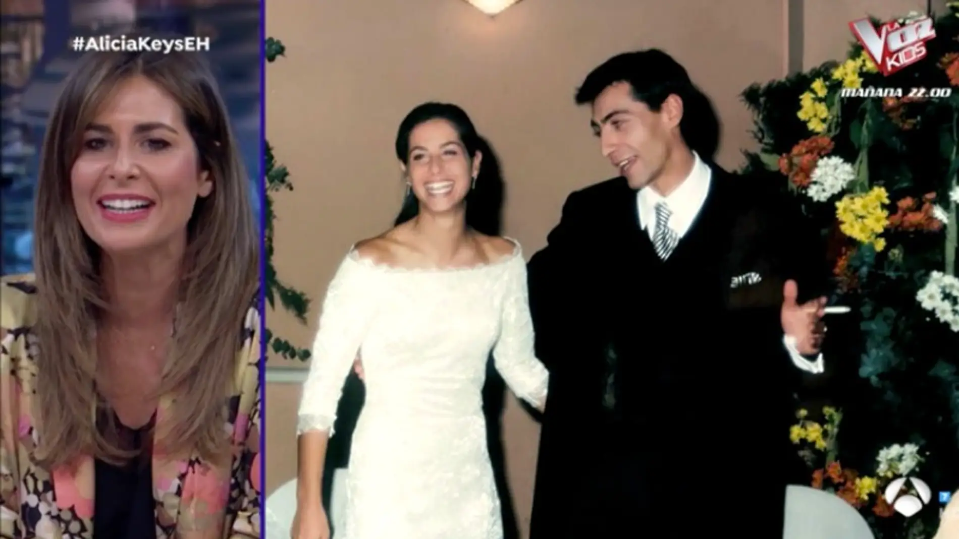 Nuria Roca y Juan del Val el día de su boda. title=