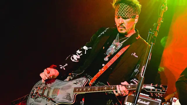Johnny Depp con Hollywood Vampires