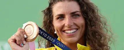 Jessica Fox, con la medalla de bronce Jessica Fox, con la medalla de bronce