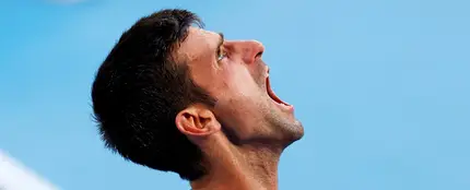 Novak Djokovic, grito a cielo Novak Djokovic, grito a cielo