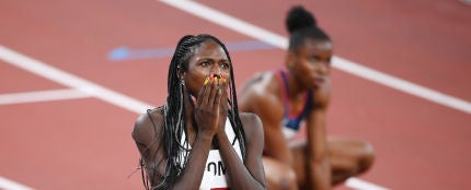 La atleta Christine Mboma