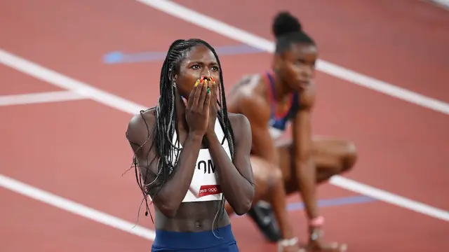 La atleta Christine Mboma