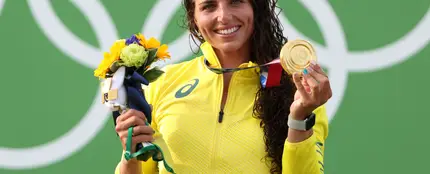 Jessica Fox con sus premios Jessica Fox con sus premios
