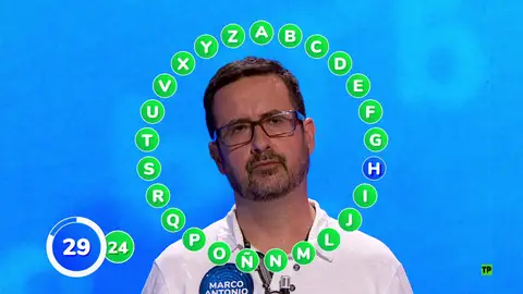Marco Antonio, a una letra de llevarse el bote en ‘Pasapalabra’ El concursante está a punto de conseguir el premio